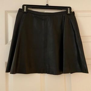 BCBG Leather Mini Skirt